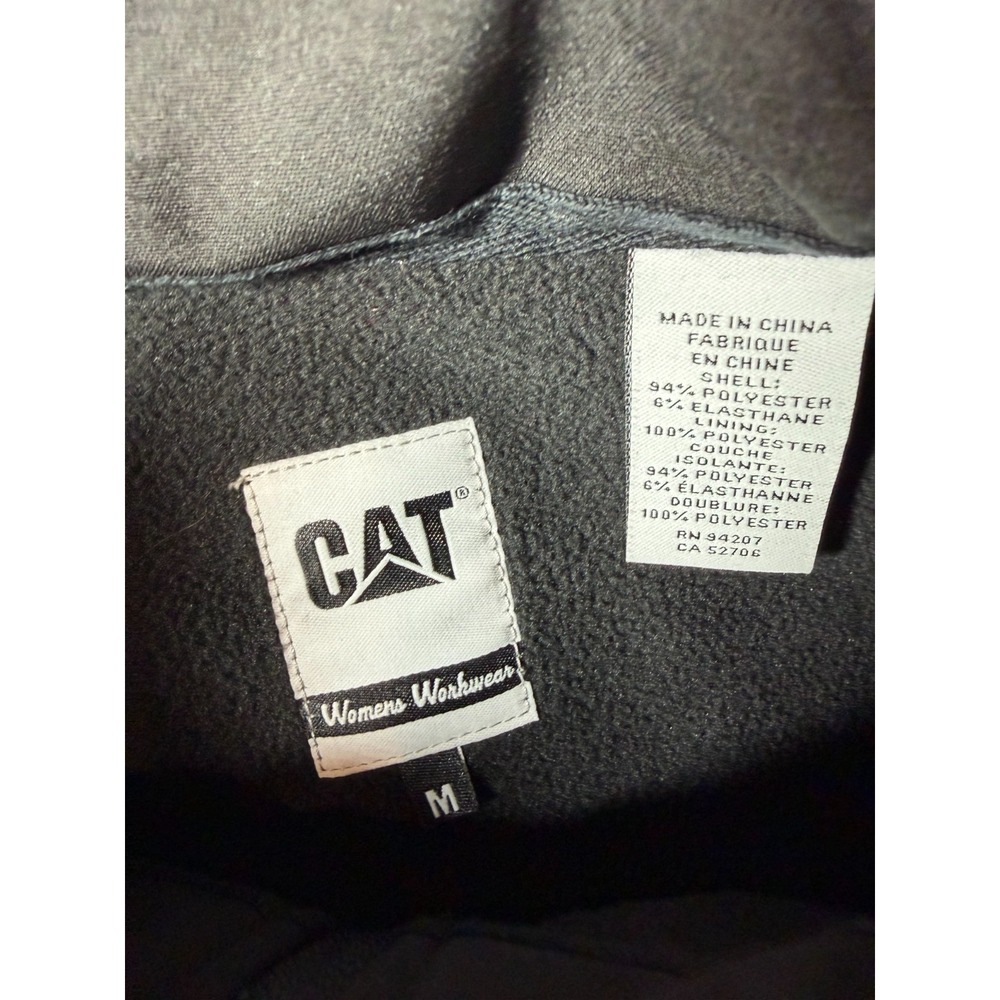 CAT Womens Workwear Sara Soft Shell Jacket M Black Storm Blocker NWT - Picture 4 of 10